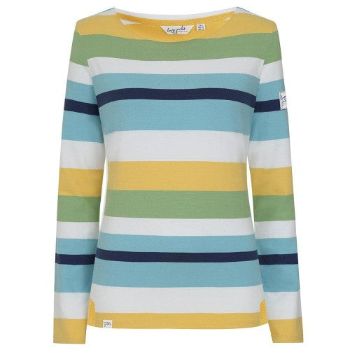 Front - Lazy Jacks Womens/Ladies Breton Top