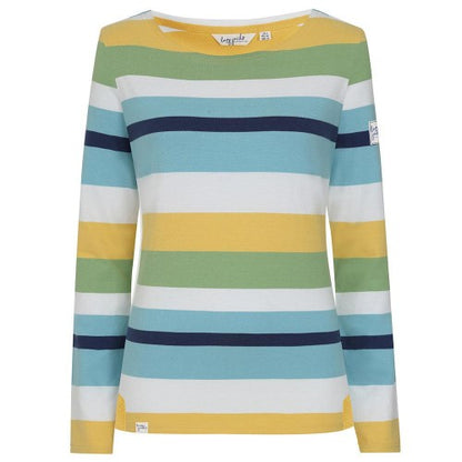 Front - Lazy Jacks Womens/Ladies Breton Top