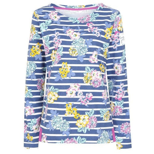 Front - Lazy Jacks Womens/Ladies Printed Breton Top