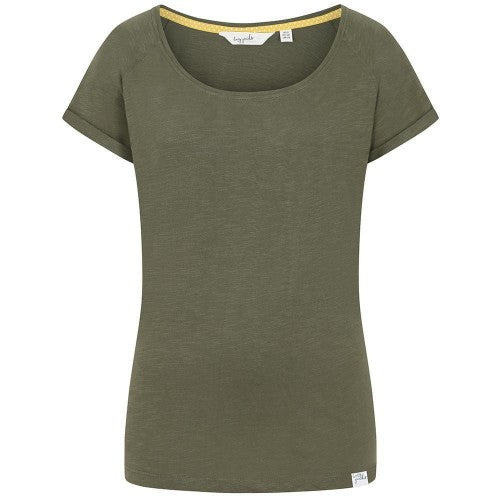 Front - Lazy Jacks Womens/Ladies Rolled Sleeves T-Shirt