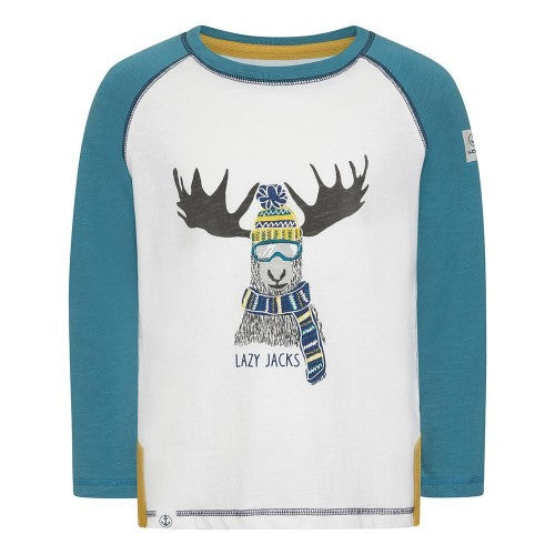 Front - Lazy Jacks Childrens/Kids Moose T-Shirt