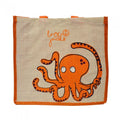 Front - Lazy Jacks Octopus Jute Tote Bag