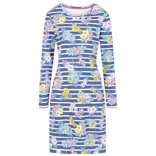 Front - Lazy Jacks Womens/Ladies Long-Sleeved T-Shirt Dress