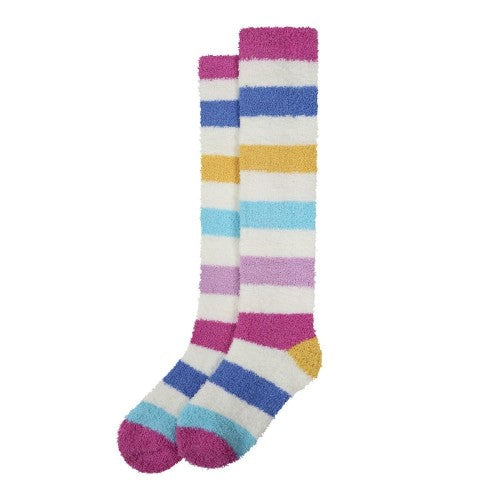 Front - Lazy Jacks Womens/Ladies Fluffy Knee High Socks
