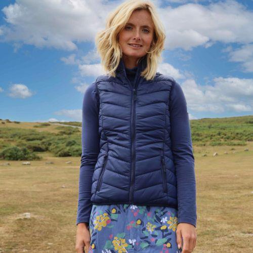 Front - Lazy Jacks Womens/Ladies Padded Gilet