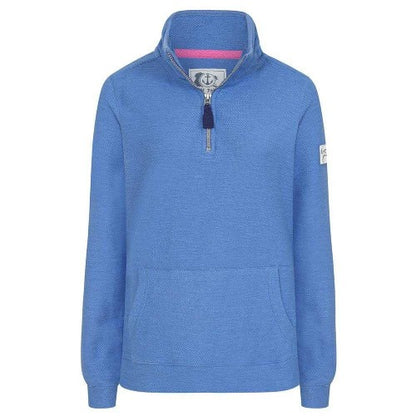 Front - Lazy Jacks Womens/Ladies Quarter Zip Sweatshirt