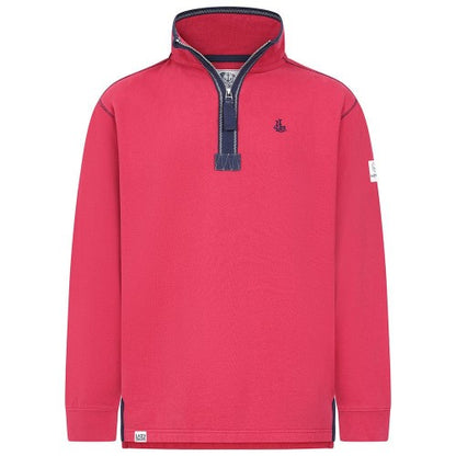 Front - Lazy Jacks Mens Quarter Zip Sweatshirt