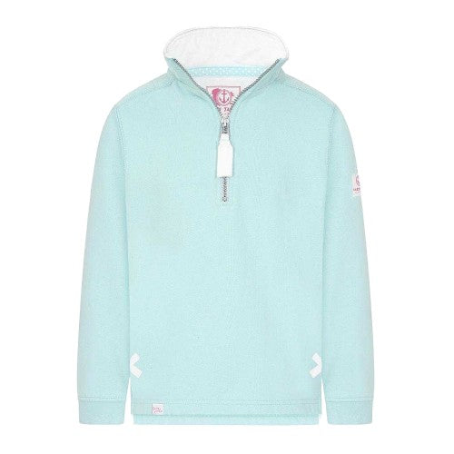 Front - Lazy Jacks Girls Quarter Zip Sweatshirt