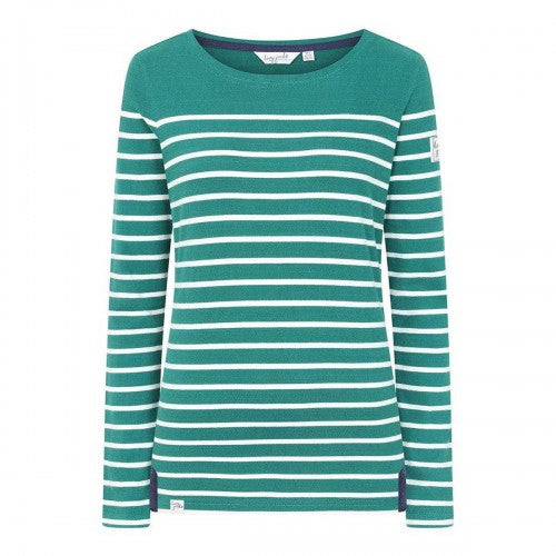 Front - Lazy Jacks Womens/Ladies Striped Breton Top