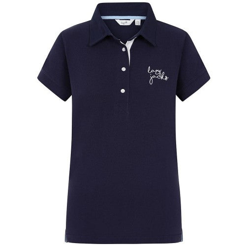 Front - Lazy Jacks Womens/Ladies Embroidered Logo Polo Shirt