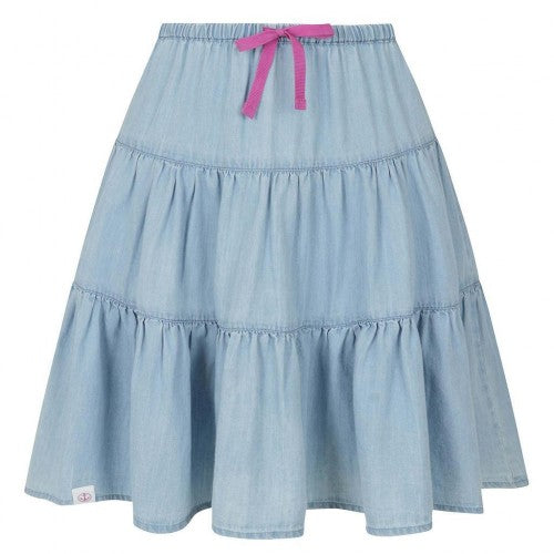 Front - Lazy Jacks Girls Drawstring Skirt