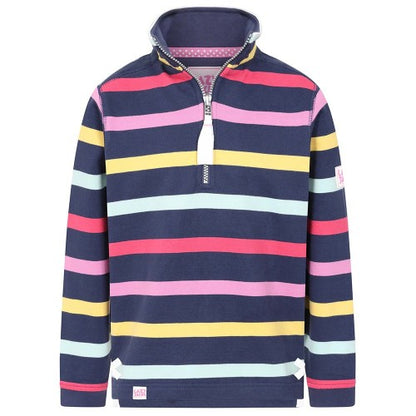 Front - Lazy Jacks Girls Twilight Twilight Quarter Zip Sweatshirt