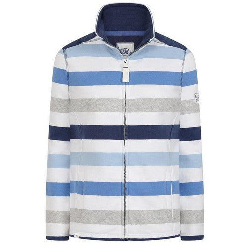 Front - Lazy Jacks Womens/Ladies Contrast Striped Jacket