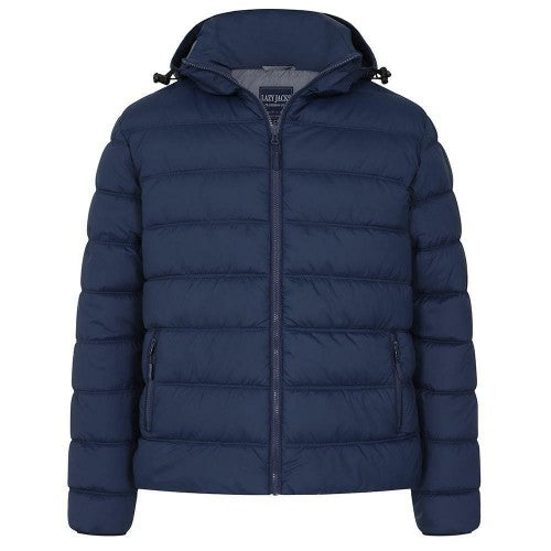 Front - Lazy Jacks Mens Padded Waterproof Jacket