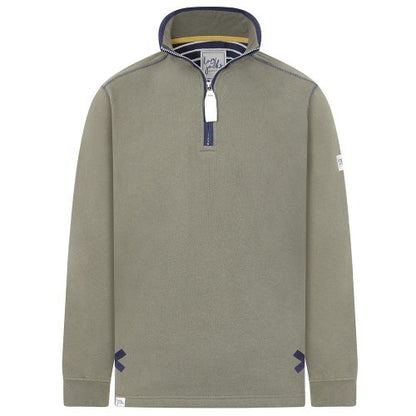 Khaki-Khaki - Front - Lazy Jacks Womens-Ladies Drawstring Sweatshirt