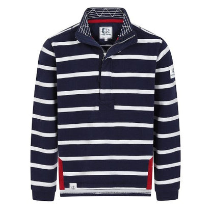 Front - Lazy Jacks Unisex Adult Striped Sweatshirt