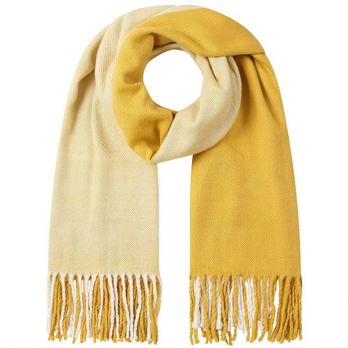 Front - Lazy Jacks Colour Block Oversized Blanket Scarf