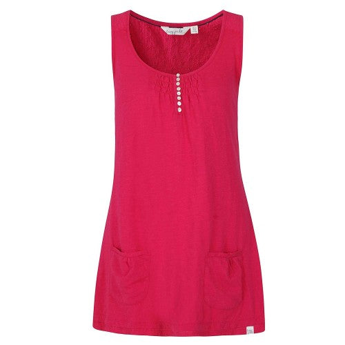 Front - Lazy Jacks Womens/Ladies Cotton Slub Tunic