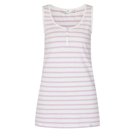 Front - Lazy Jacks Womens/Ladies Stripe Cotton Camisole