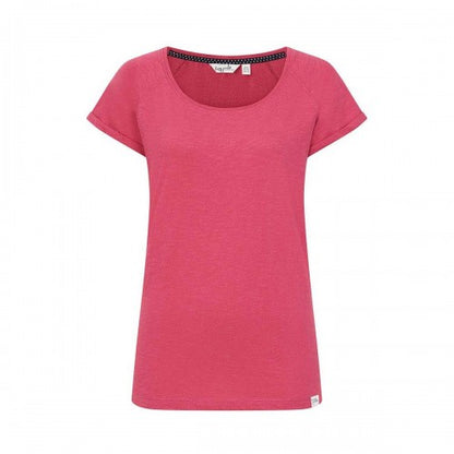 Front - Lazy Jacks Womens/Ladies Plain Roll Sleeve T-Shirt