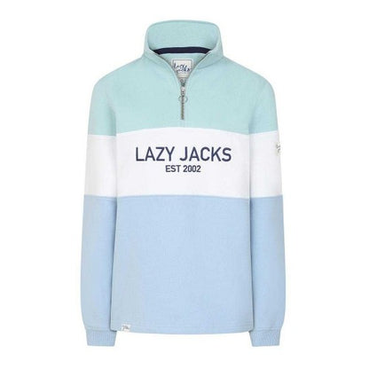 Front - Lazy Jacks Womens/Ladies Quarter Zip Sweatshirt
