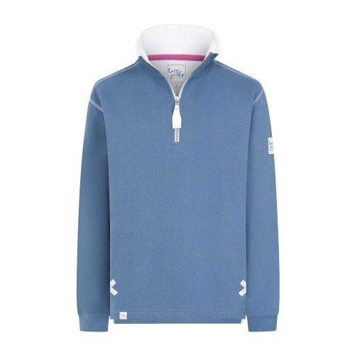 Front - Lazy Jacks Womens/Ladies Quarter Zip Sweatshirt