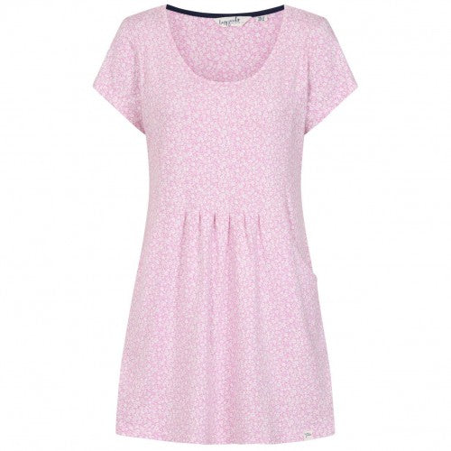 Front - Lazy Jacks Womens/Ladies Ditsy Print Tunic Top