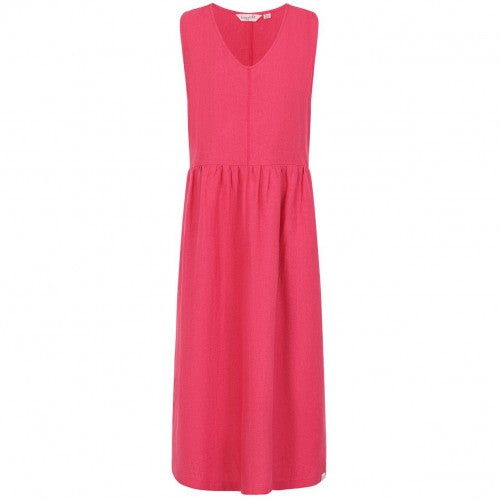 Front - Lazy Jacks Womens/Ladies Linen Maxi Dress