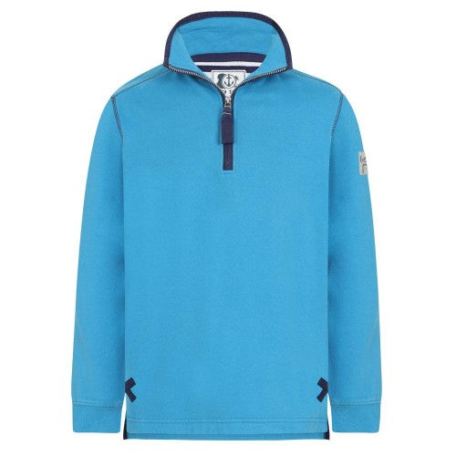 Front - Lazy Jacks Womens/Ladies Soft Touch Quarter Zip Sweatshirt