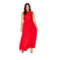 Front - Little Mistress Curvy Womens/Ladies Bow Waist Maxi Dress