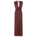 Front - Little Mistress Womens/Ladies Sateen Lace Maxi Dress