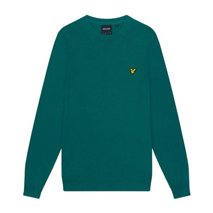 Front - Lyle & Scott Mens Cotton Merino Crew Neck Jumper