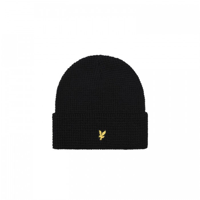 Front - Lyle & Scott Mens Waffle Beanie