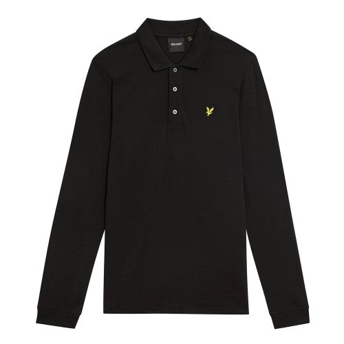 Front - Lyle & Scott Mens Long-Sleeved Polo Shirt