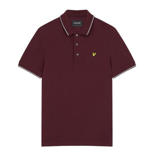 Front - Lyle & Scott Mens Tipped Polo Shirt