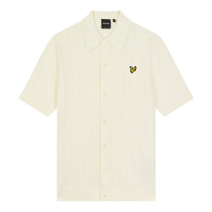 Front - Lyle & Scott Mens Stripe Textured Polo Shirt