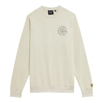 Front - Lyle & Scott Mens Stamp Crew Neck Sweatshirt
