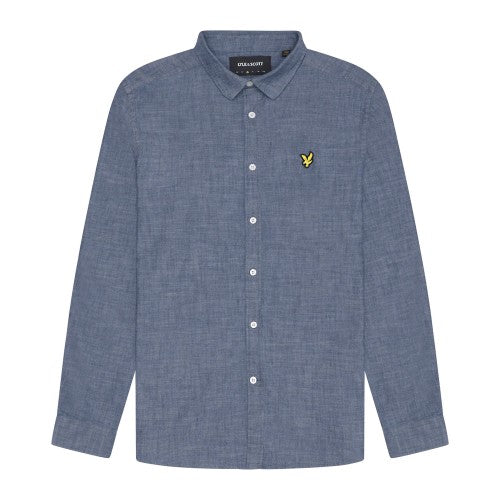 Front - Lyle & Scott Mens Chambray Shirt