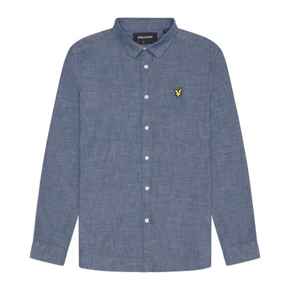 Front - Lyle & Scott Mens Chambray Shirt