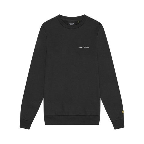 Front - Lyle & Scott Mens Embroidered Crew Neck Sweatshirt