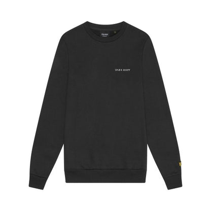 Front - Lyle & Scott Mens Embroidered Crew Neck Sweatshirt