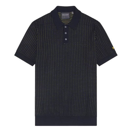 Front - Lyle & Scott Mens Grid Polo Shirt