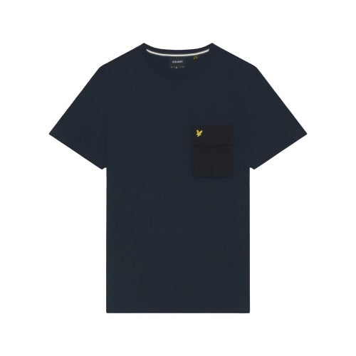 Front - Lyle & Scott Mens Woven Pocket T-Shirt