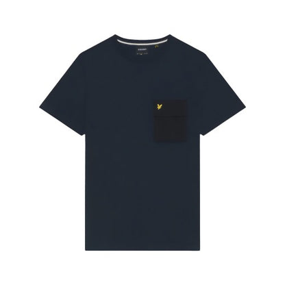 Front - Lyle & Scott Mens Woven Pocket T-Shirt