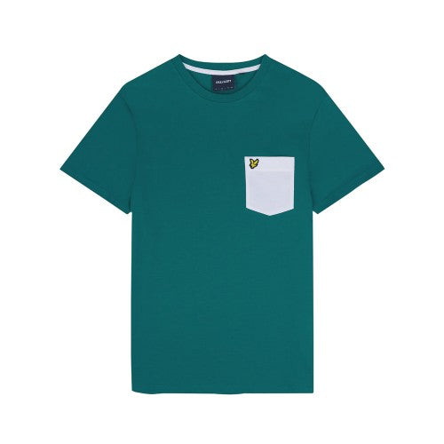 Front - Lyle & Scott Mens Contrast Pocket T-Shirt