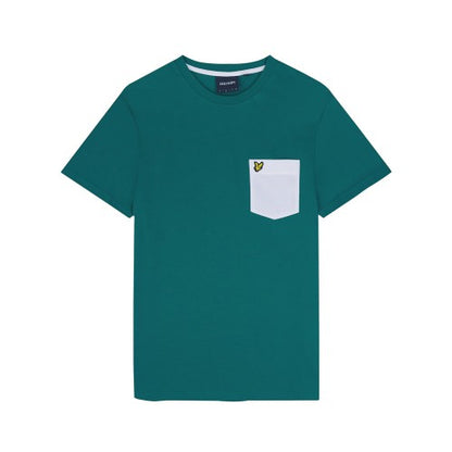 Front - Lyle & Scott Mens Contrast Pocket T-Shirt