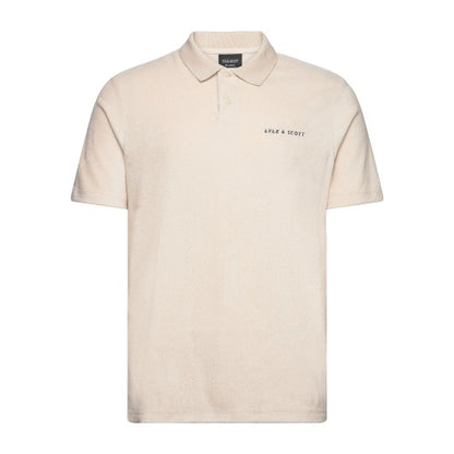 Front - Lyle & Scott Mens Towelling Polo Shirt