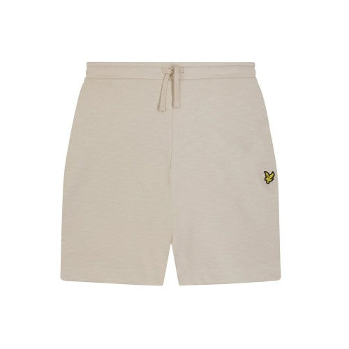 Front - Lyle & Scott Mens Slub Logo Shorts