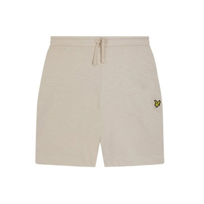 Front - Lyle & Scott Mens Slub Logo Shorts