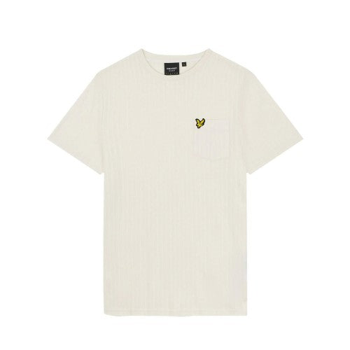 Front - Lyle & Scott Mens Textured Stripe T-Shirt